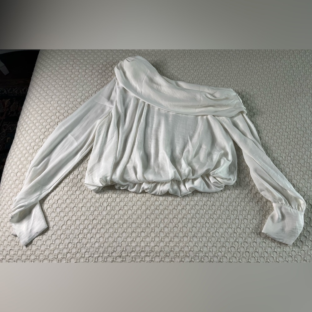 Free People Cream Off-Shoulder Blouse
